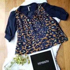 Petticoat Alley Cheetah Print Blouse